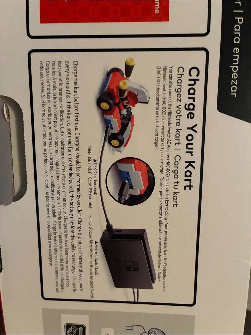 Nintendo Mario Kart Live Home Circuit with Red Kart and Blue/Orange Joy‑Con